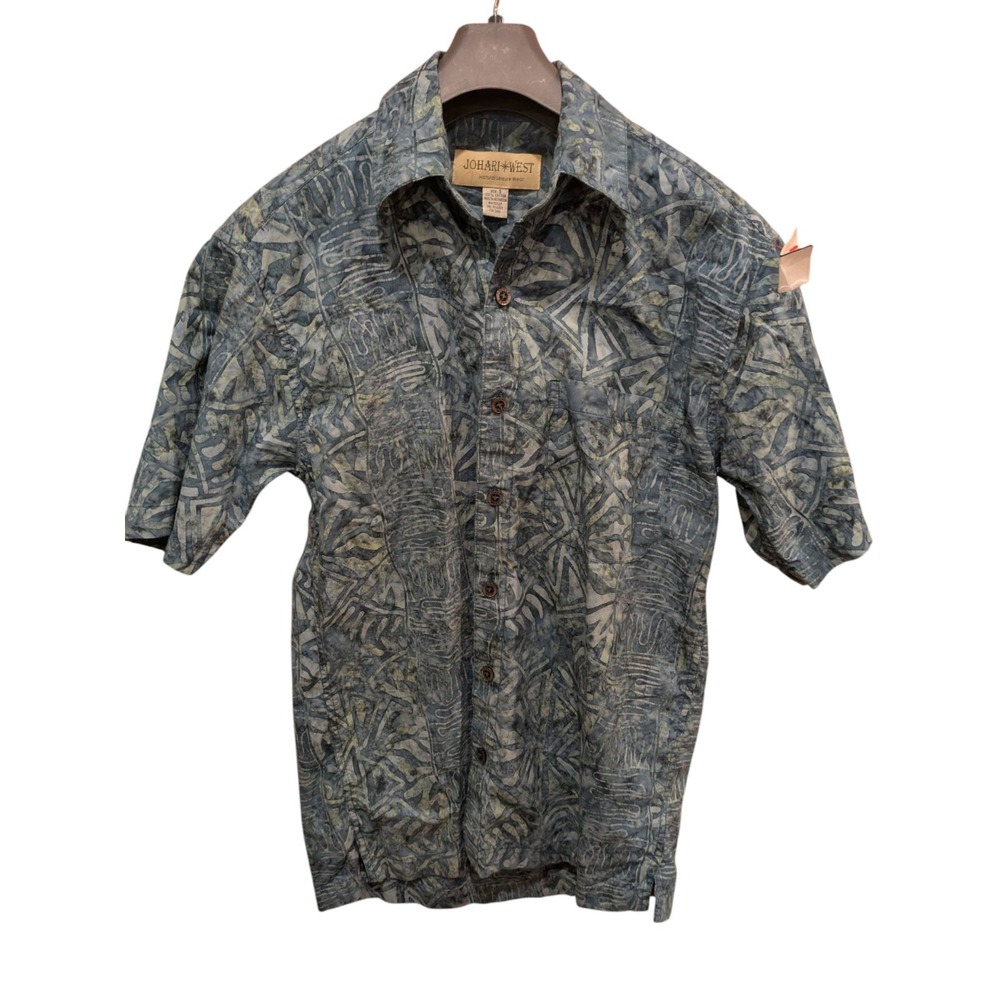 Johari West Hawaiian Shirt‎ Mens Small  Short Sleeve Button Up